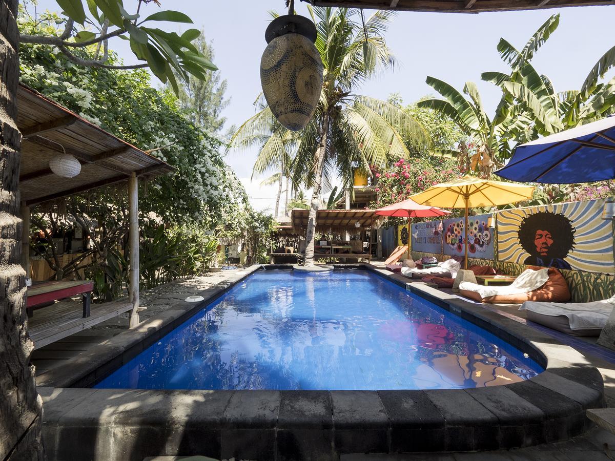 Woodstock Gili - Garden And Bungalows Hotel Gili Trawangan Kültér fotó