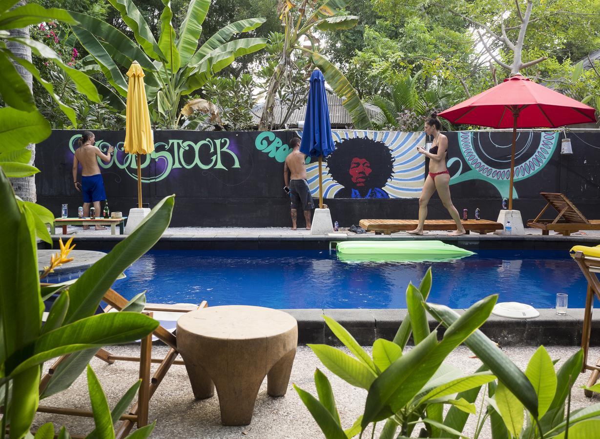 Woodstock Gili - Garden And Bungalows Hotel Gili Trawangan Kültér fotó