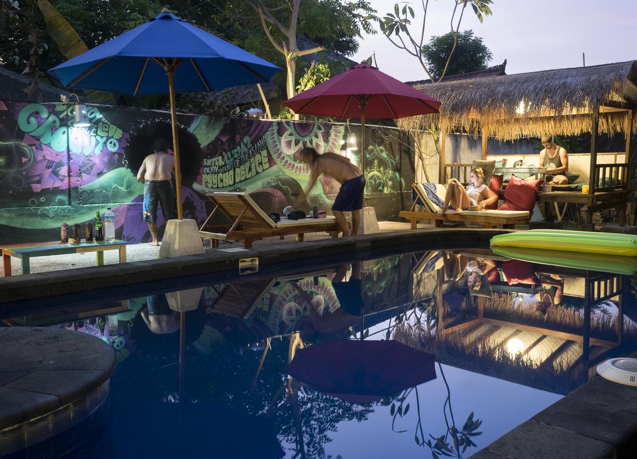 Woodstock Gili - Garden And Bungalows Hotel Gili Trawangan Kültér fotó